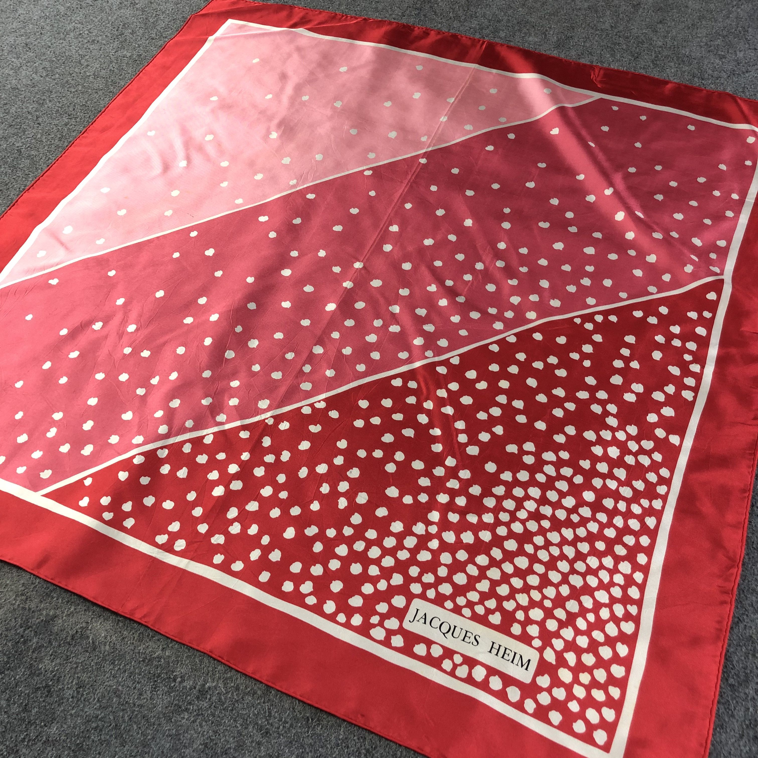 Japanese Brand Jacques Heim Luxury Hand Rolled Silk Scarf M800 Size ONE SIZE - 2 Thumbnail