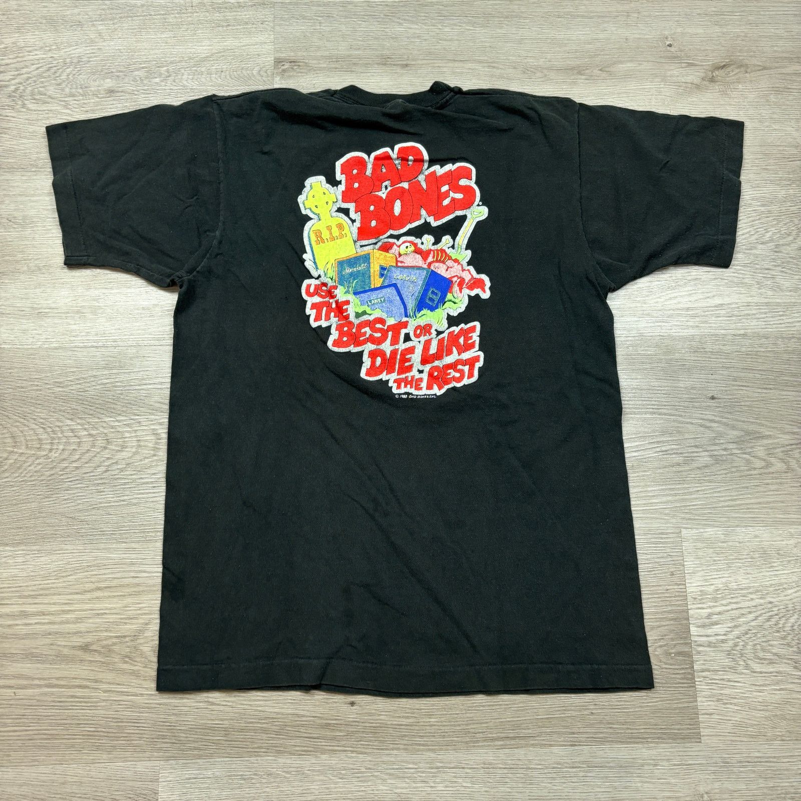 Vintage Rare Vintage 1988 Bad Bones Biker Shirt Men's Large Size US L / EU 52-54 / 3 - 4 Thumbnail
