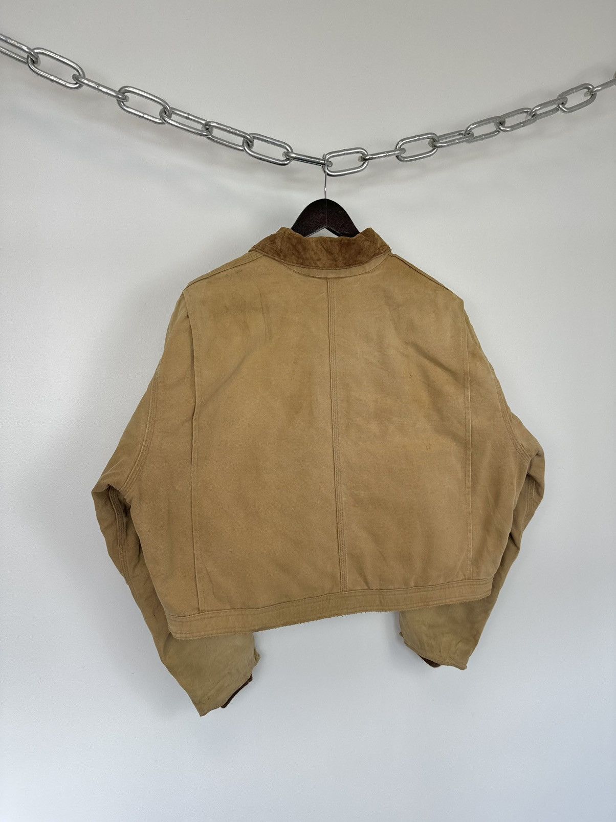 Carhartt Vintage 80s Carhartt USA Cropped Distressed Detroit Jacket Size US L / EU 52-54 / 3 - 13 Thumbnail