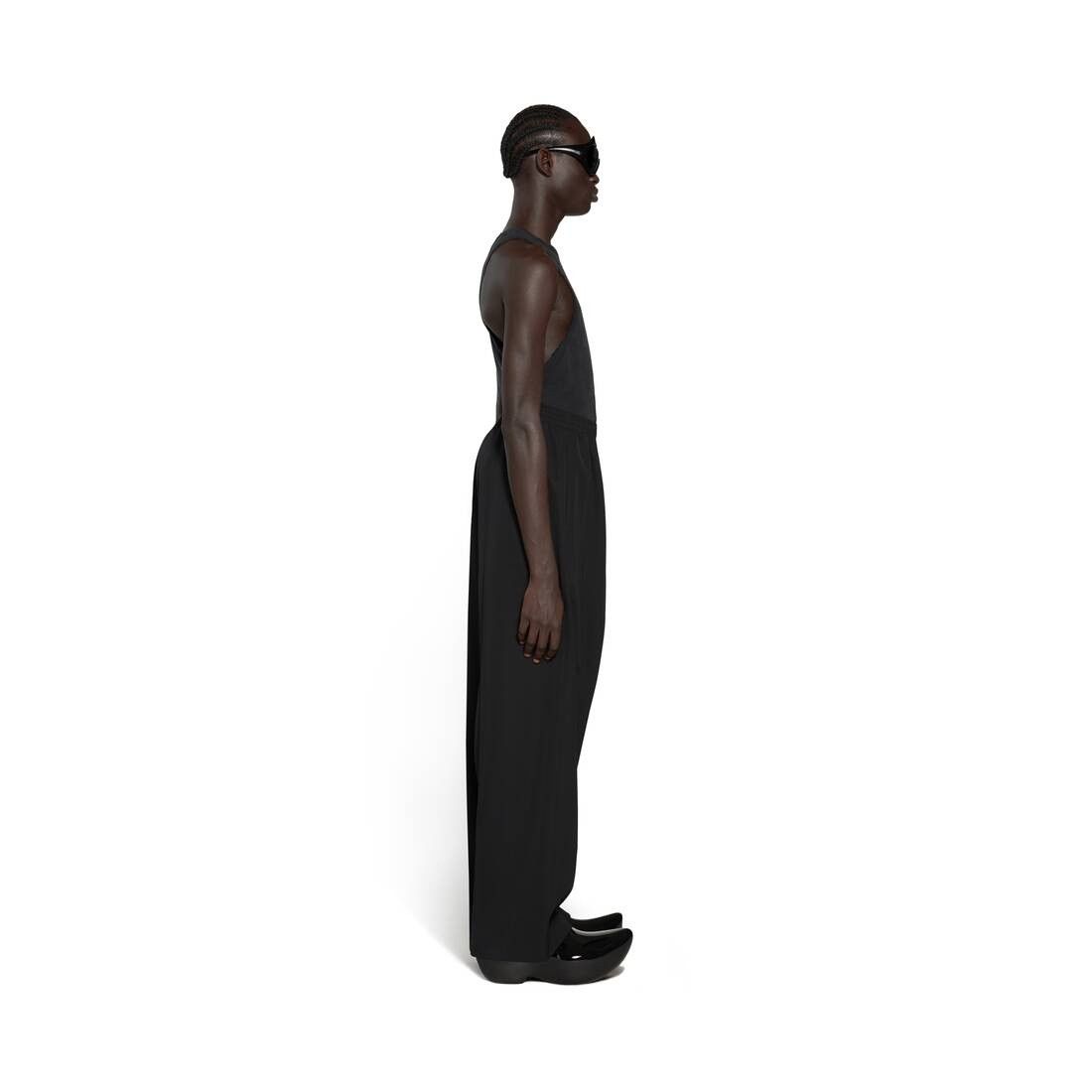 Balenciaga o1w1db10425 Elastic Waist Pant in Black Size US 28 / EU 44 - 3 Thumbnail