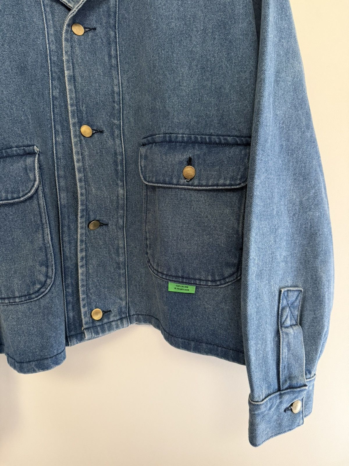 Willy Chavarria Willy Chavarria Cropped Denim Jacket Size US L / EU 52-54 / 3 - 5 Thumbnail