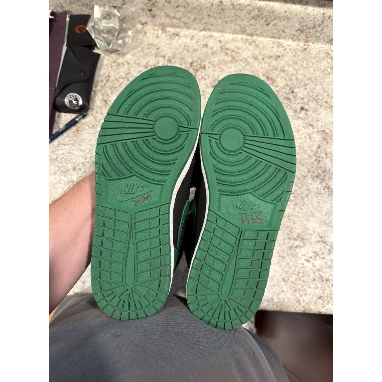 Jordan Brand Nike Air Jordan 1 Retro High OG Pine Green 2.0 2020 - Size 10 - Men - Leather Sneaker - Jordan 555088-030 Size ONE SIZE - 7 Thumbnail