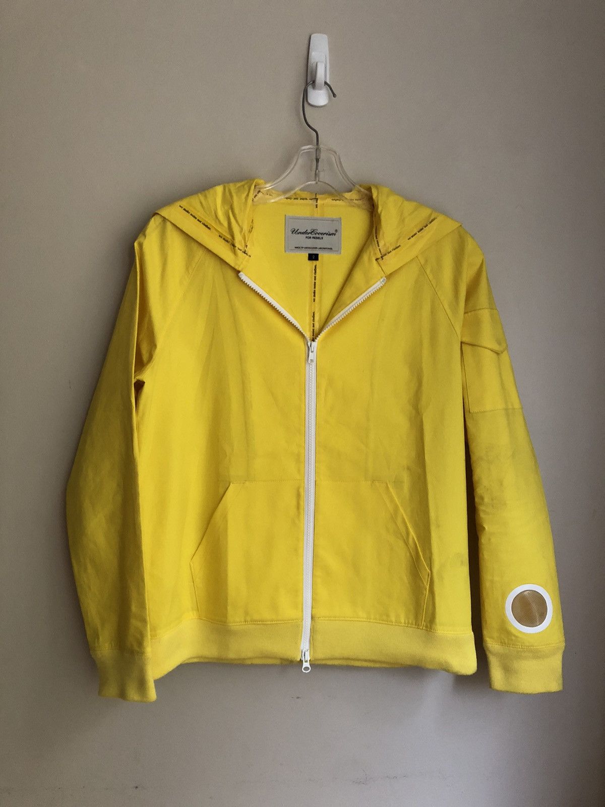 Pre-owned Jun Takahashi X Undercover Ss09 Watch Window Rain Jacket In Yellow