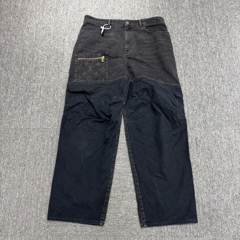 Louis Vuitton Louis Vuitton Worn Patchwork Jeans Size US 36 / EU 52 - 1 Thumbnail