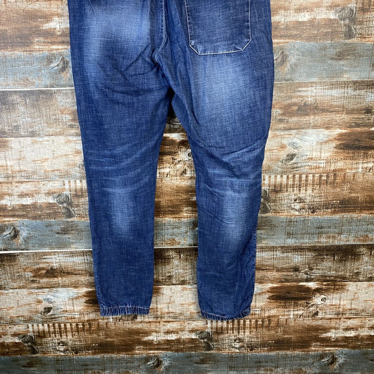 Japanese Brand DL Raw Blue Vintage faded Denim Pants #C1252 Size US 35 - 16 Thumbnail