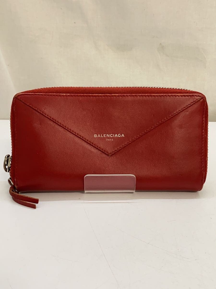 Balenciaga Balenciaga Paper Continental Zip Around Wallet Red Size ONE SIZE - 1 Thumbnail
