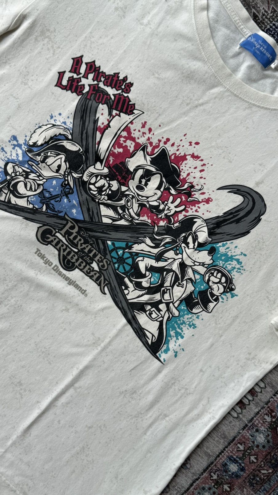 Disney PIRATES OF THE CARIBBEAN MICKEY MOUSE T-SHIRT TDL Size US XL / EU 56 / 4 - 3 Thumbnail