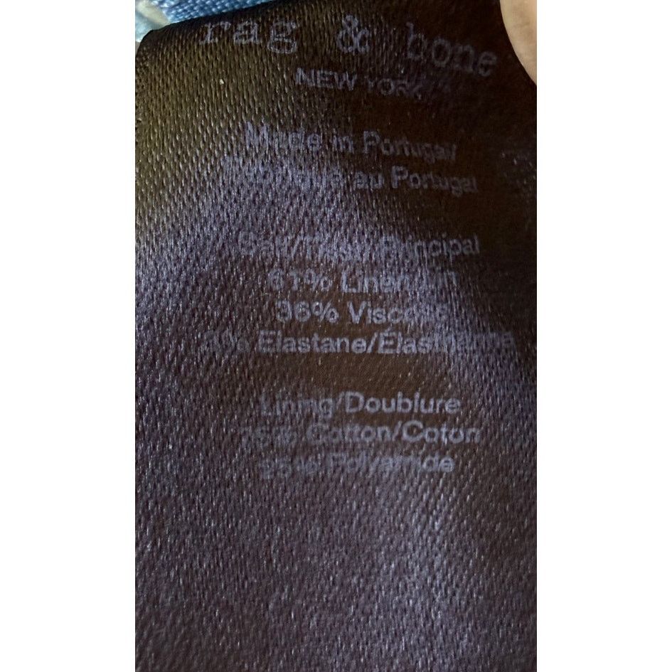Rag & Bone rag & bone Light Blue Linen Tapered Ankle Pants Size 2 EUC Size 26" / US 2 / IT 38 - 2 Thumbnail