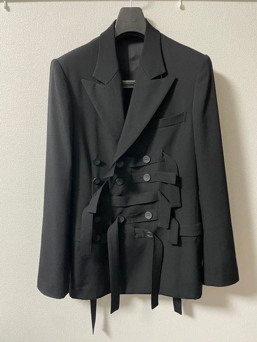 Yohji Yamamoto Yohji Yamamoto Pour Homme FW23 Belted Jacket Size US M / EU 48-50 / 2 - 1 Thumbnail