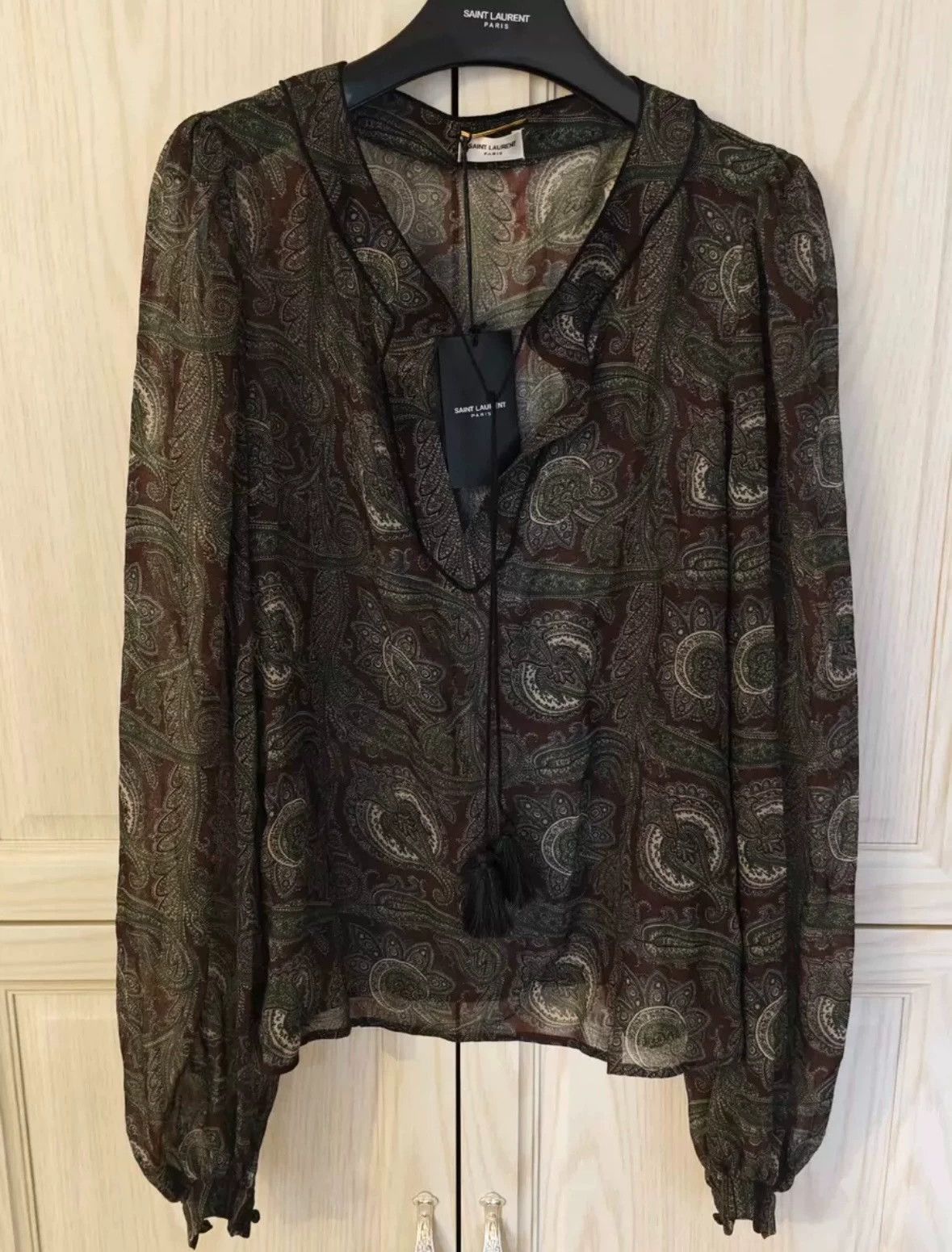 トップス Saint Laulent paisley shirt トップス Saint Laulent paisley shirt Saint Laulent paisley