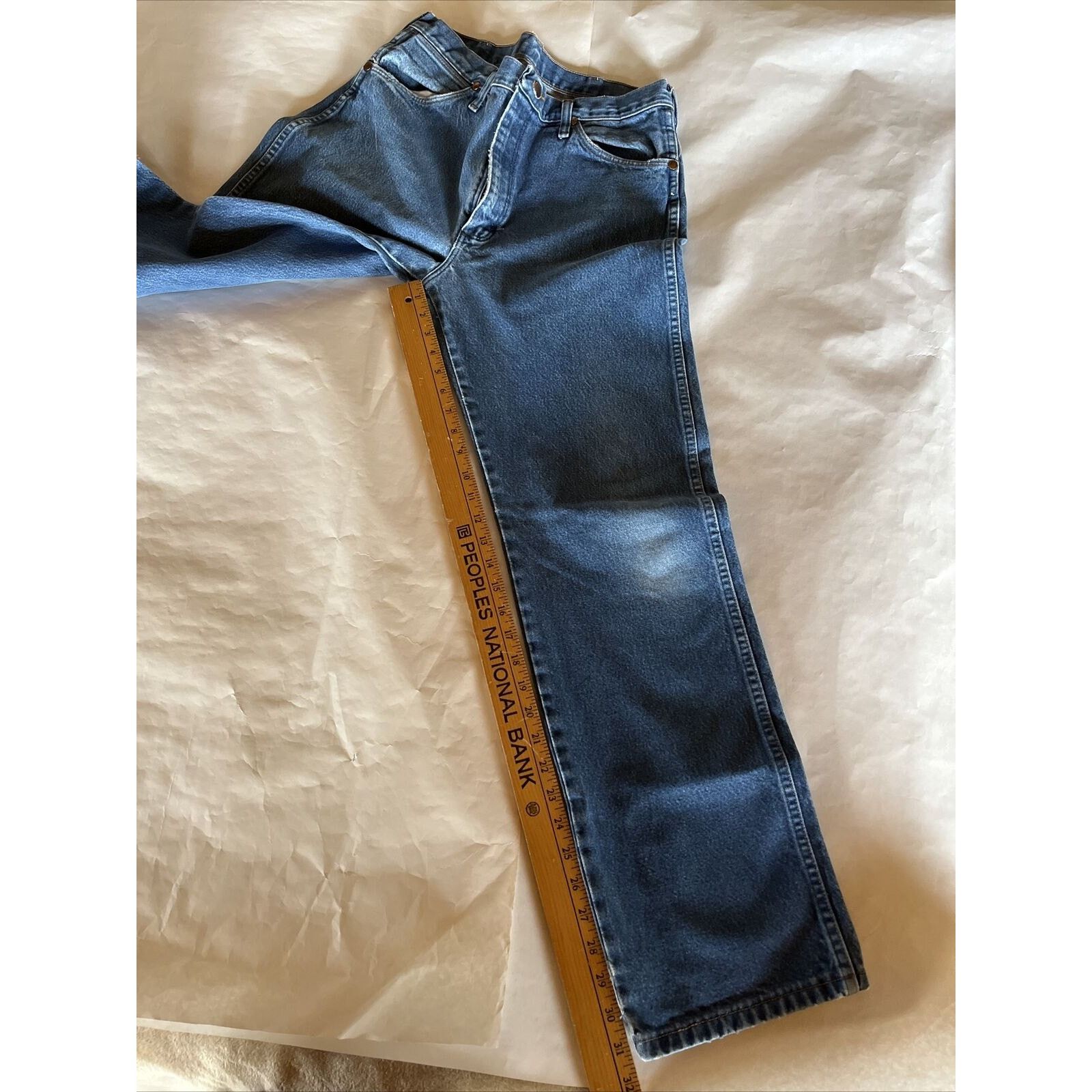 Wrangler Wrangler Jeans Men’s 32x31 Blue Denim Straight Leg Outdoor Size US 32 / EU 48 - 7 Thumbnail