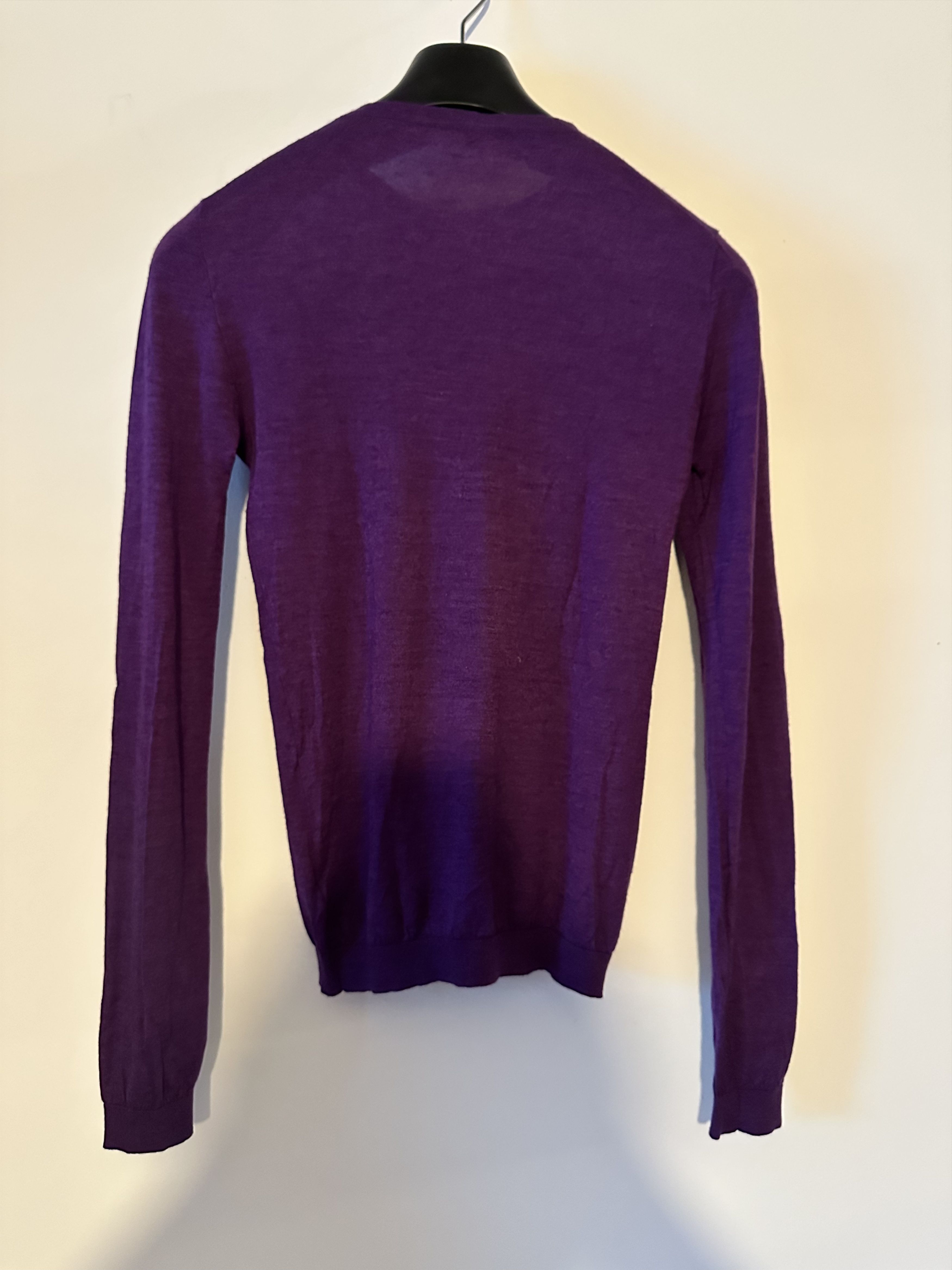 Helmut Lang Helmut Lang Vintage Purple Cashmere Sweater Size US XS / EU 42 / 0 - 4 Thumbnail