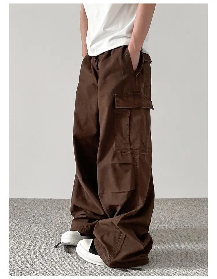 Japanese Brand × Jean Baggy Cargo Brown Pants Size US 30 / EU 46 - 1 Thumbnail