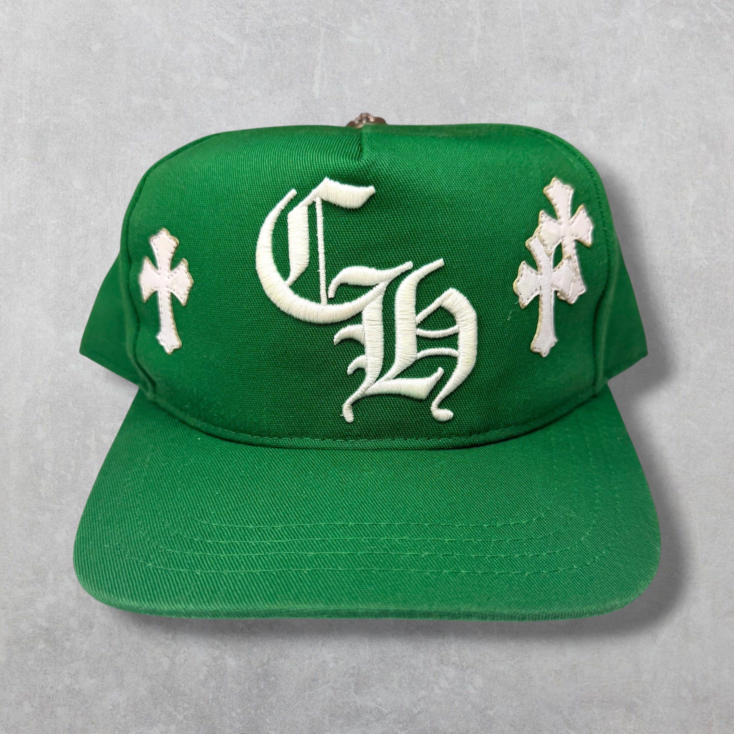 Chrome Hearts Chrome Hearts Cross Patch White/Green Hat Size ONE SIZE - 1 Thumbnail
