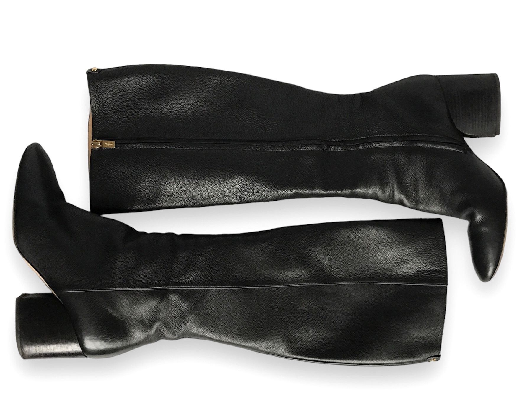 Salvatore Ferragamo × Vintage SALVATORE FERRAGAMO LEATHER KNEE HIGH BOOTS US8.5 EU39 UK6 Size US 8.5 / IT 38.5 - 5 Thumbnail