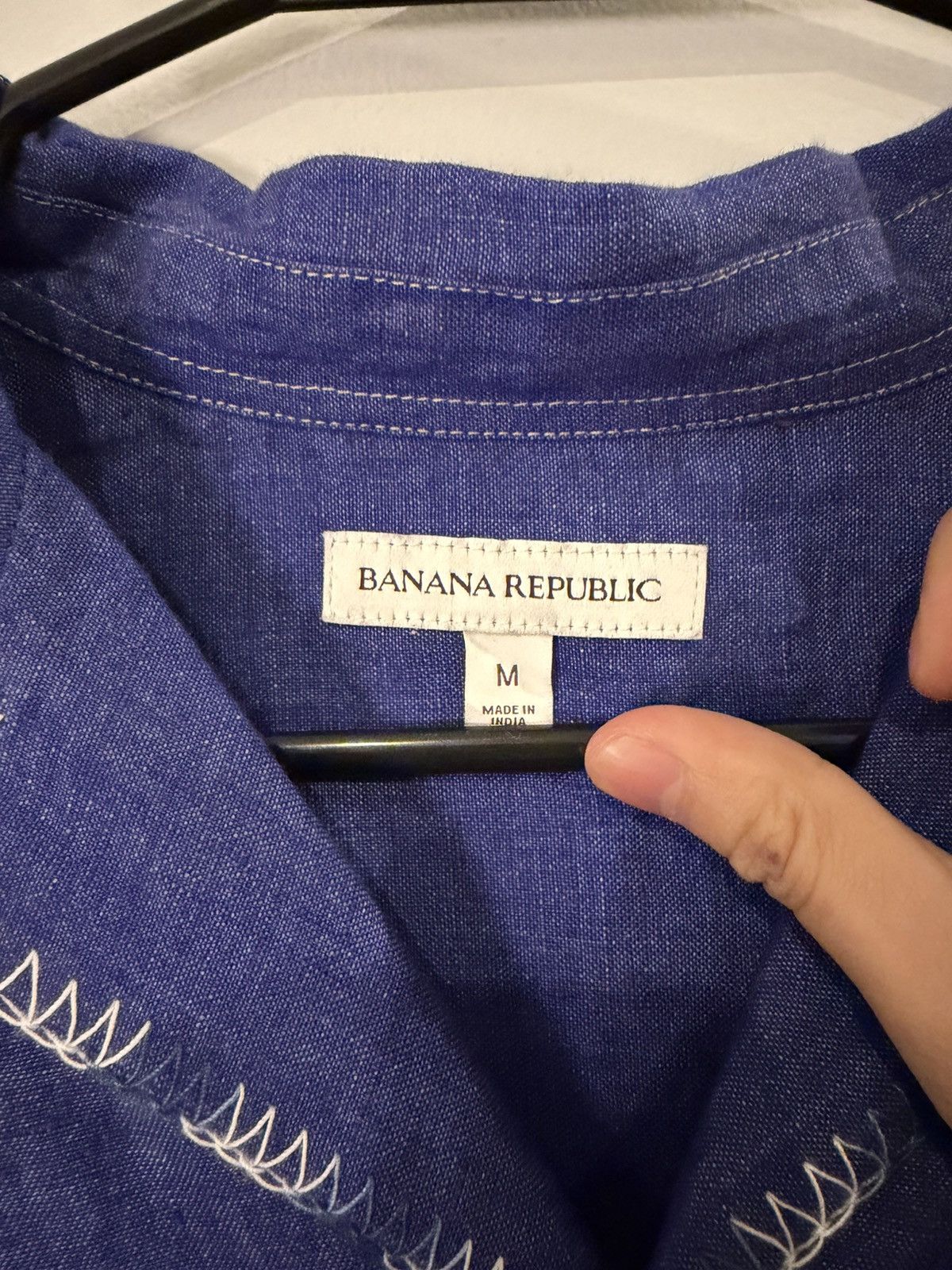 Banana Republic Banana Republic Blue Button Up Shirt Size US M / EU 48-50 / 2 - 3 Thumbnail