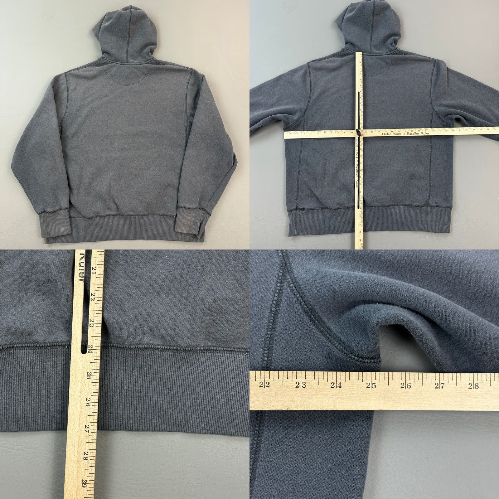 Nike VINTAGE Nike Hoodie Mens XL Gray Center Swoosh Logo Pullover Y2K Size US XL / EU 56 / 4 - 8 Thumbnail