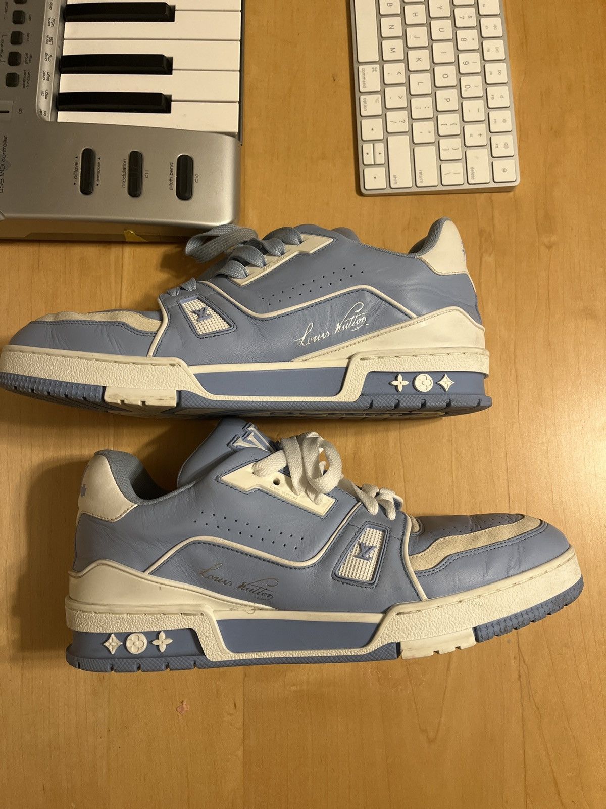 Louis Vuitton Lv trainers blue Size US 8.5 / EU 41-42 - 1 Thumbnail