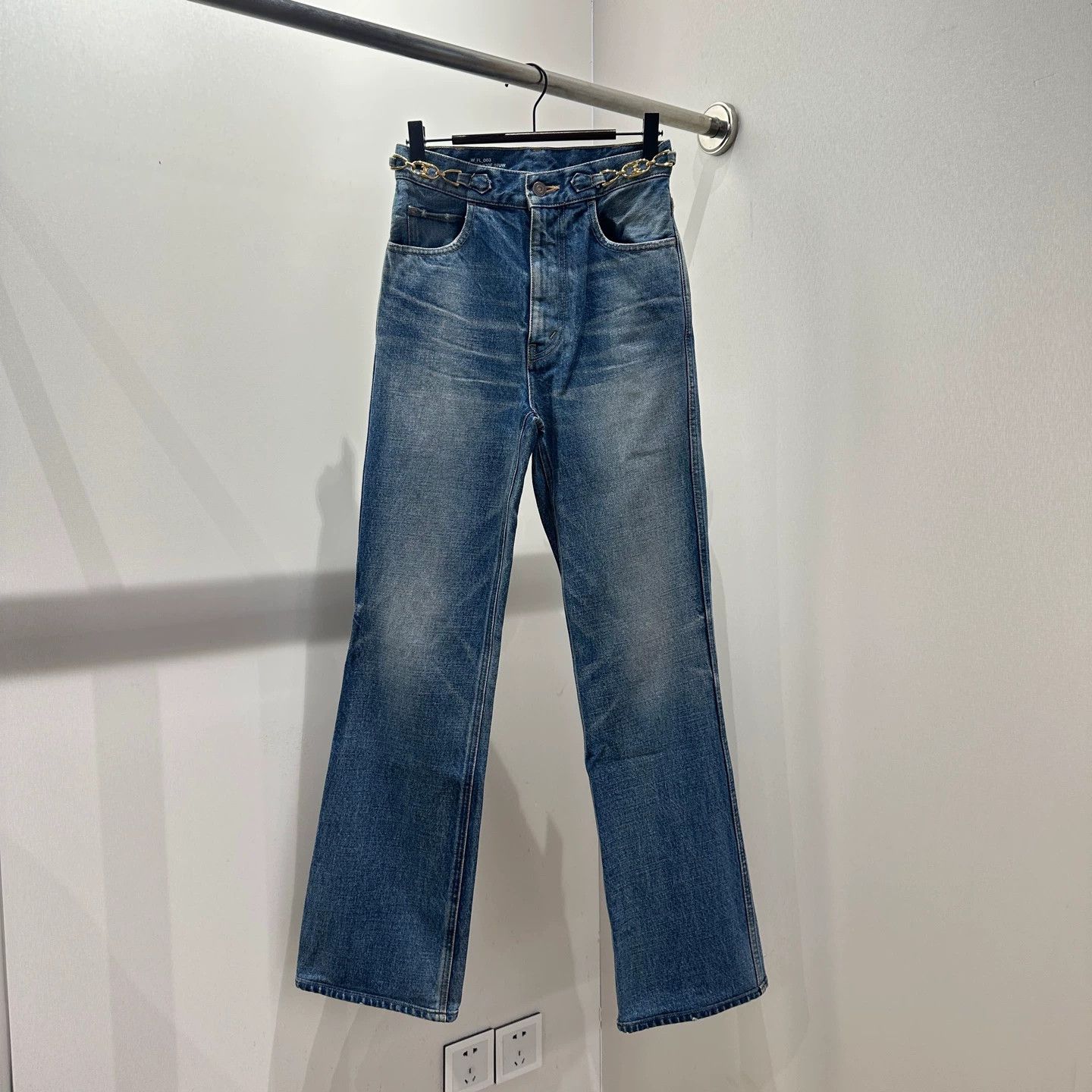 Celine Celine Jan364 Classic Triomphe Chain Jeans 25 Size 25" / US 0 / IT 36 - 1 Thumbnail