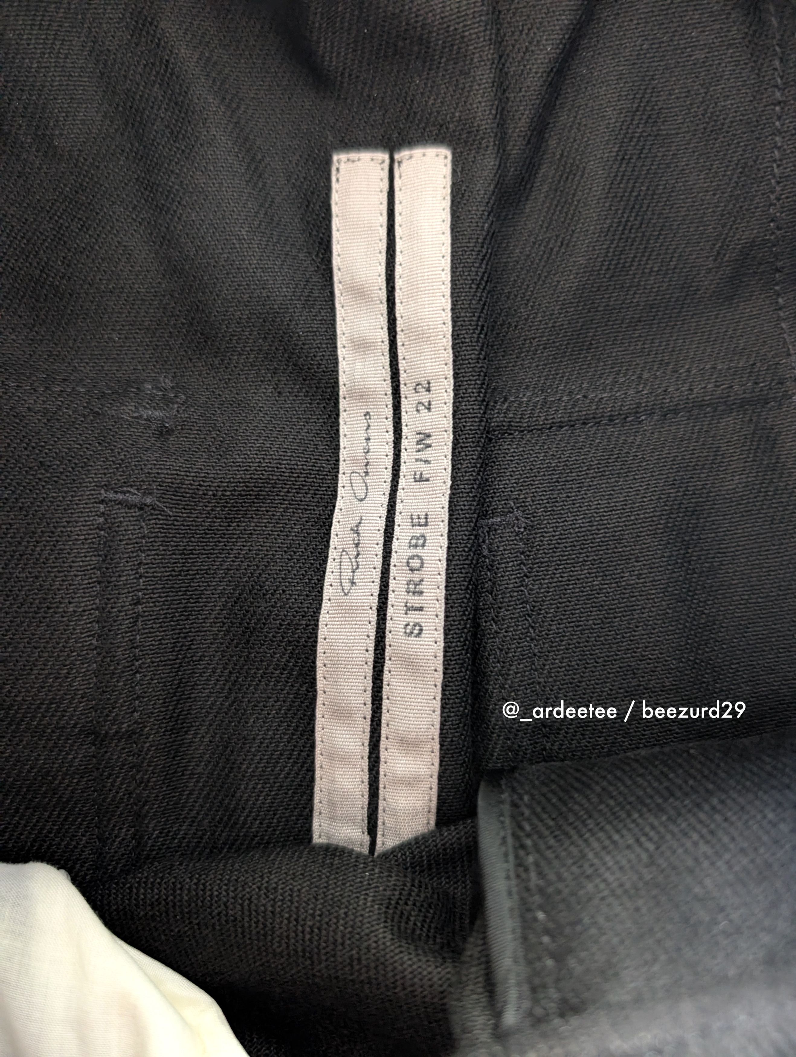 Rick Owens *NEW* TWILL FW22 DRAWSTRING DROP CROTCH PANTS 48 Size US 32 / EU 48 - 10 Thumbnail