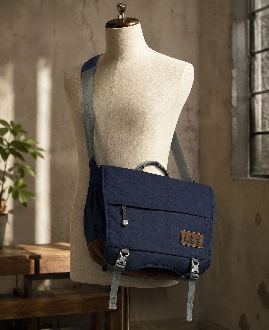 Jack Wolfskin Jack Wolfskin Camden Town Messenger Bag Navy Blue Crossbody Size ONE SIZE - 1 Thumbnail