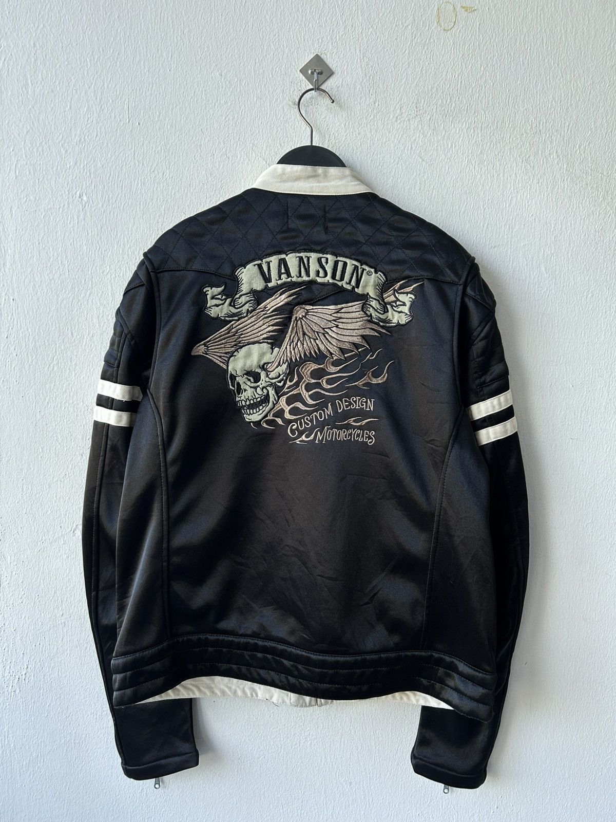 Vanson Leathers Vanson Motorcycle Jacket Skull Falmes Jacket Size US XL / EU 56 / 4 - 14 Thumbnail