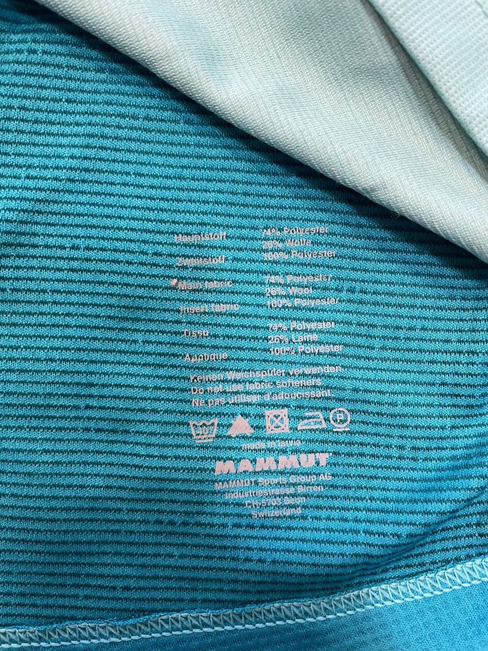 Mammut Mammut Men’s Half Zip Thermal Top Blue Wool Blend Base Layer Size US L / EU 52-54 / 3 - 13 Thumbnail