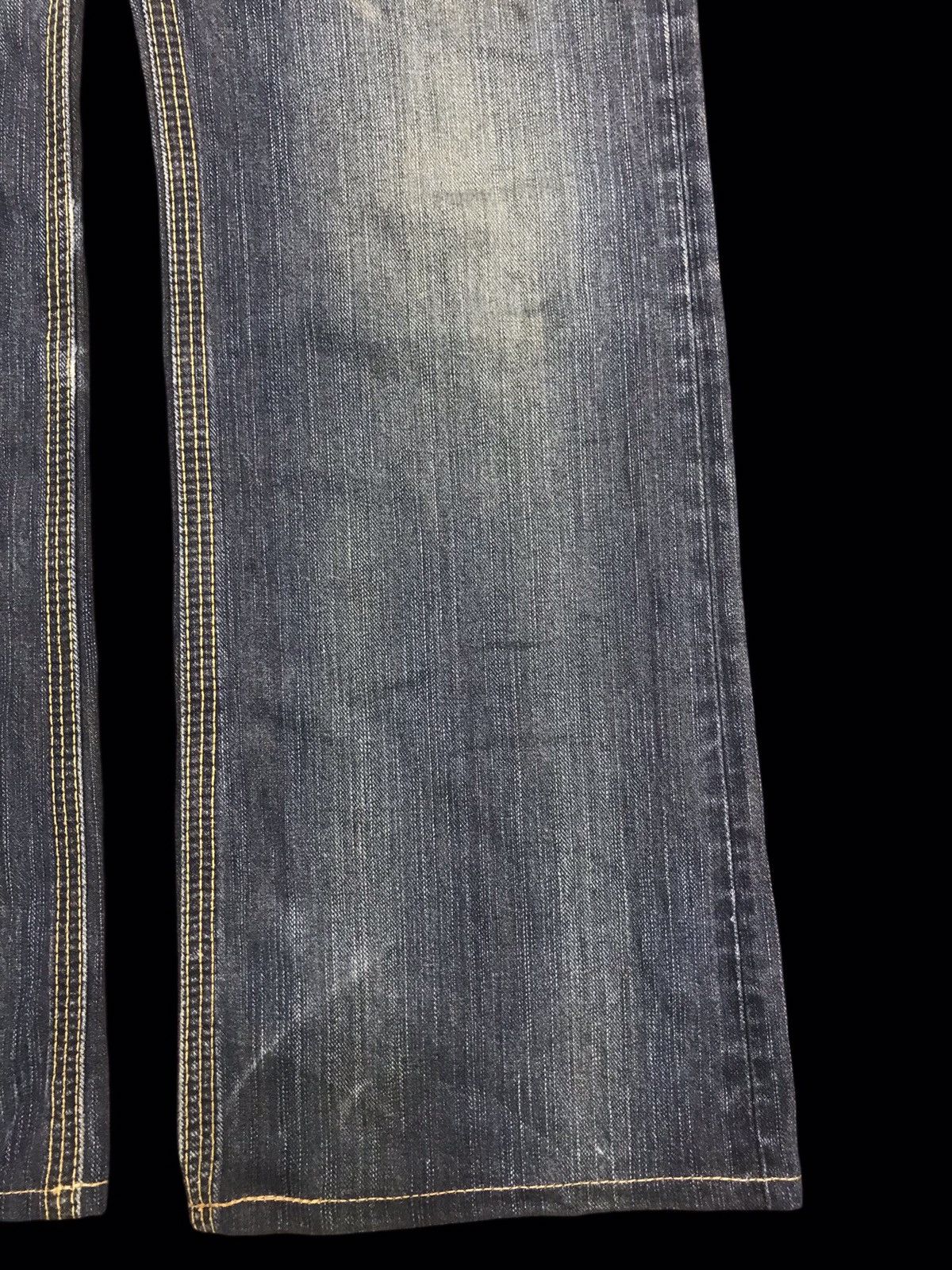 Edwin 💥FLARE💥ARCHIVAL EDWIN 401XVS STONE WASH DENIM F326 Size US 31 - 8 Thumbnail