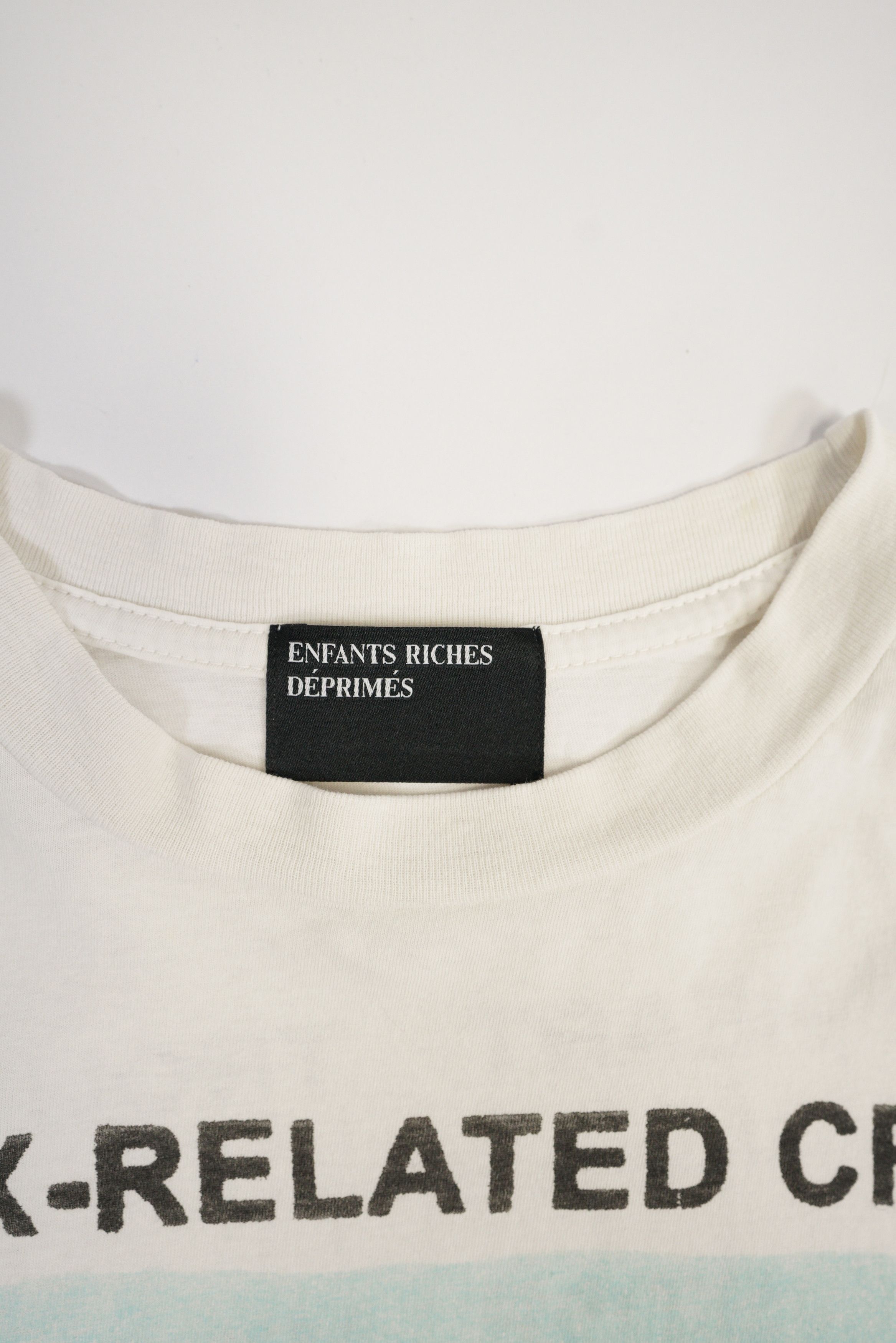 Enfants Riches Deprimes Enfants Riches Déprimés Crimes Printed Cotton-Jersey T-Shirt Size US M / EU 48-50 / 2 - 4 Thumbnail