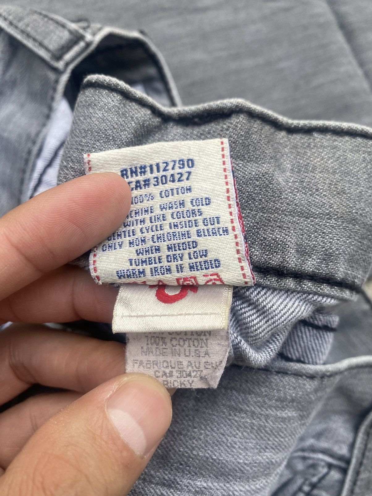 If Six Was Nine × Japanese Brand × True Religion True Religion Fade Loose Straightcut Black Label Edition Size US 39 - 21 Thumbnail