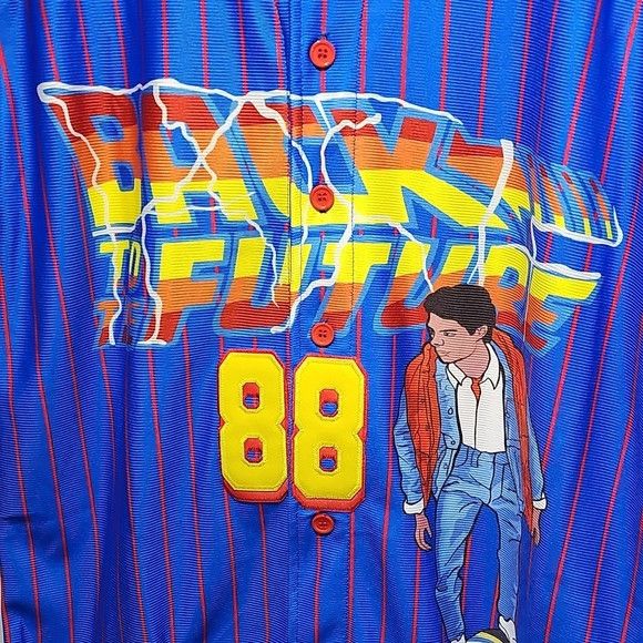 Other Back to the Future Marty McFly Baseball Jersey Large Size US L / EU 52-54 / 3 - 3 Thumbnail