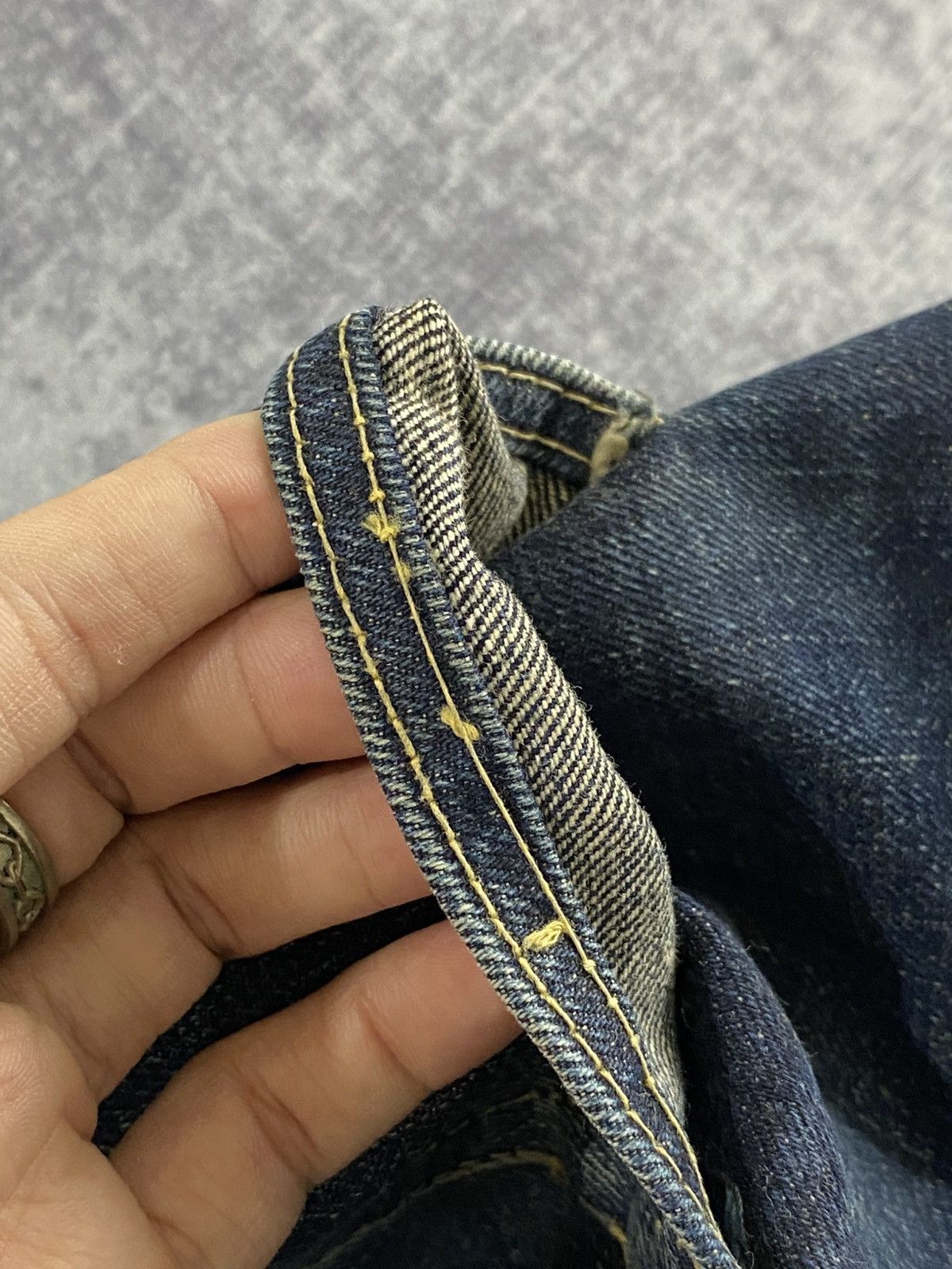 KOJIMA GENES 90s vintage raw denim selvedge jeans wash & wears Size US 29 - 18 Thumbnail