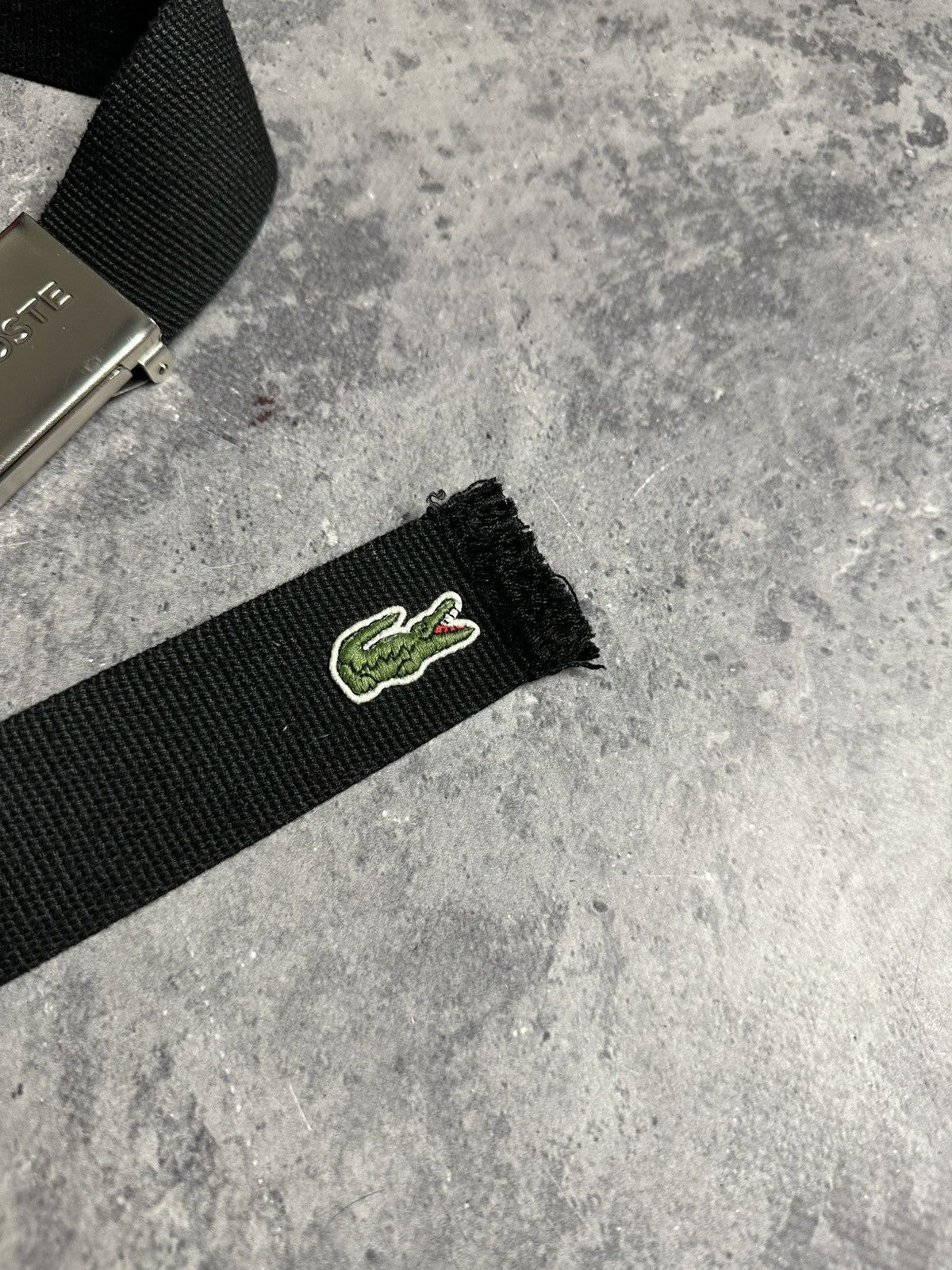 Lacoste Lacoste Navy Black Webbing Canvas Belt - Adjustable Size ONE SIZE - 3 Thumbnail