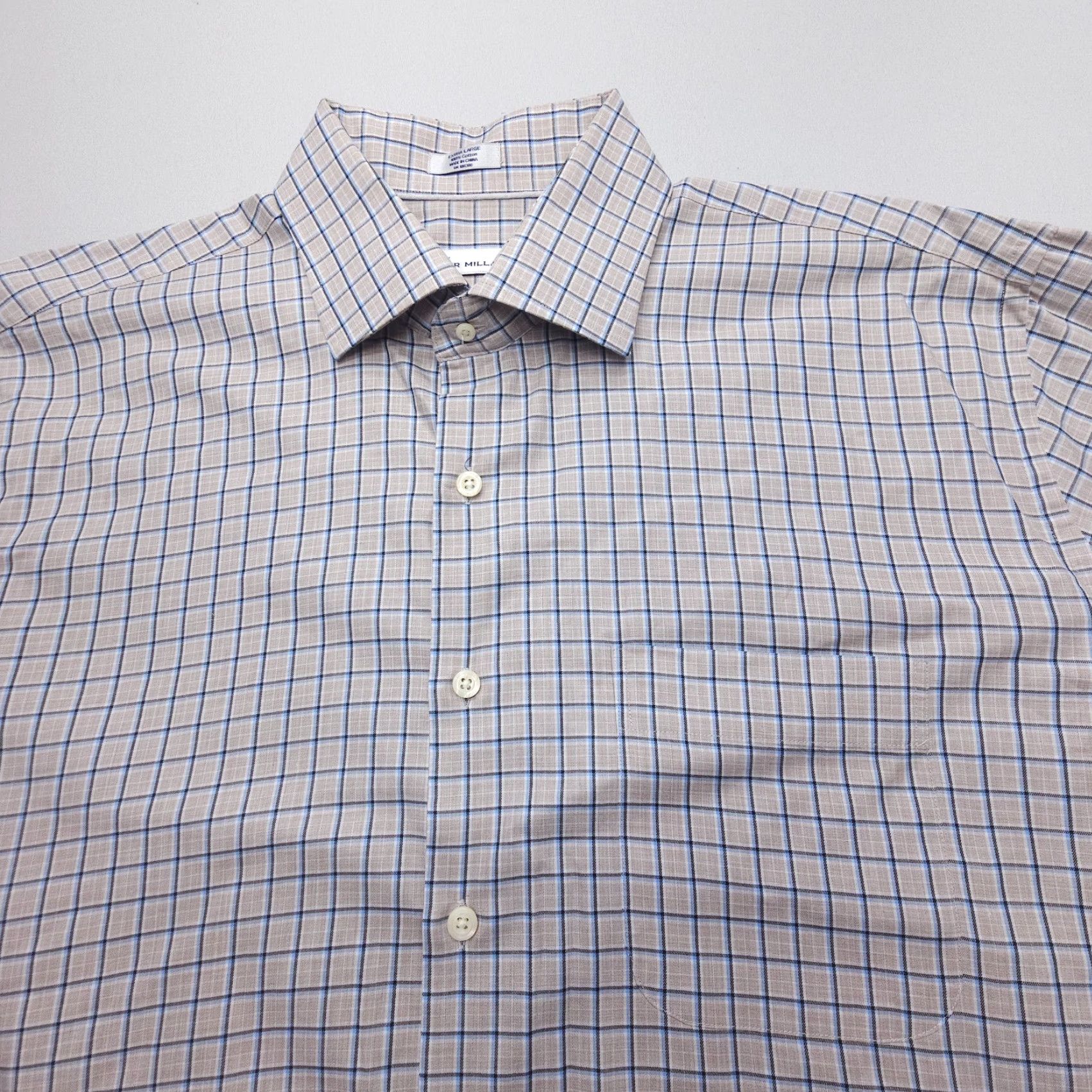 Peter Millar Peter Millar Shirt Mens XL Plaid Cotton Long Sleeve Button-Up Classic Casual Business Size US XL / EU 56 / 4 - 4 Thumbnail