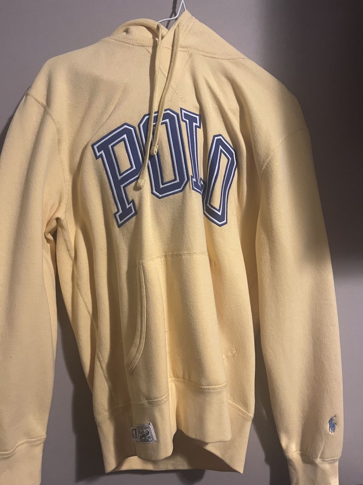 Polo Ralph Lauren Polo Ralph Lauren Logo Pastel Yellow Hoodie *NEW* Size US S / EU 44-46 / 1 - 1 Thumbnail
