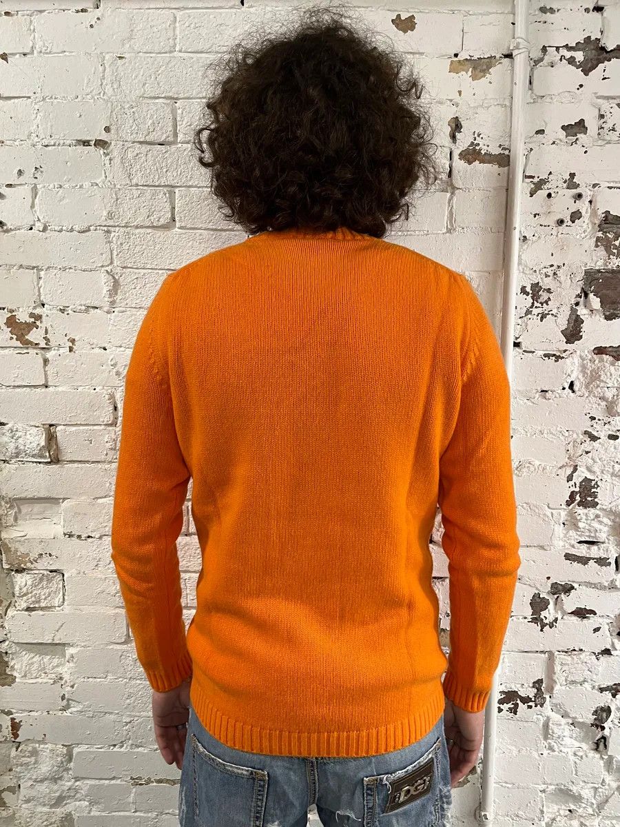 Daniele Alessandrini Daniele Alessandrini Orange Wool Minimalist Sweater Size US S / EU 44-46 / 1 - 3 Thumbnail