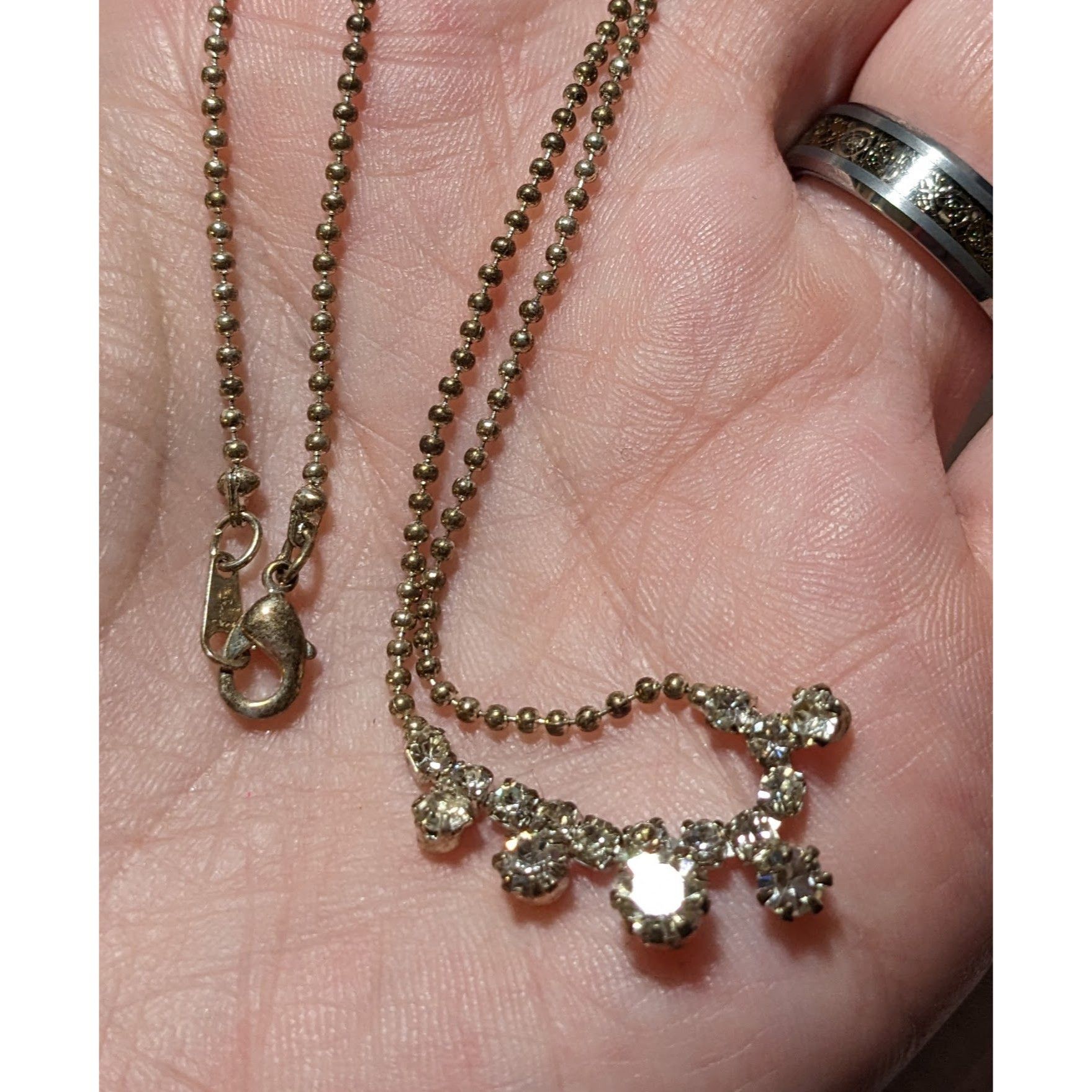 Other Minimalist Glam Silver Rhinestone Necklace Size ONE SIZE - 7 Thumbnail