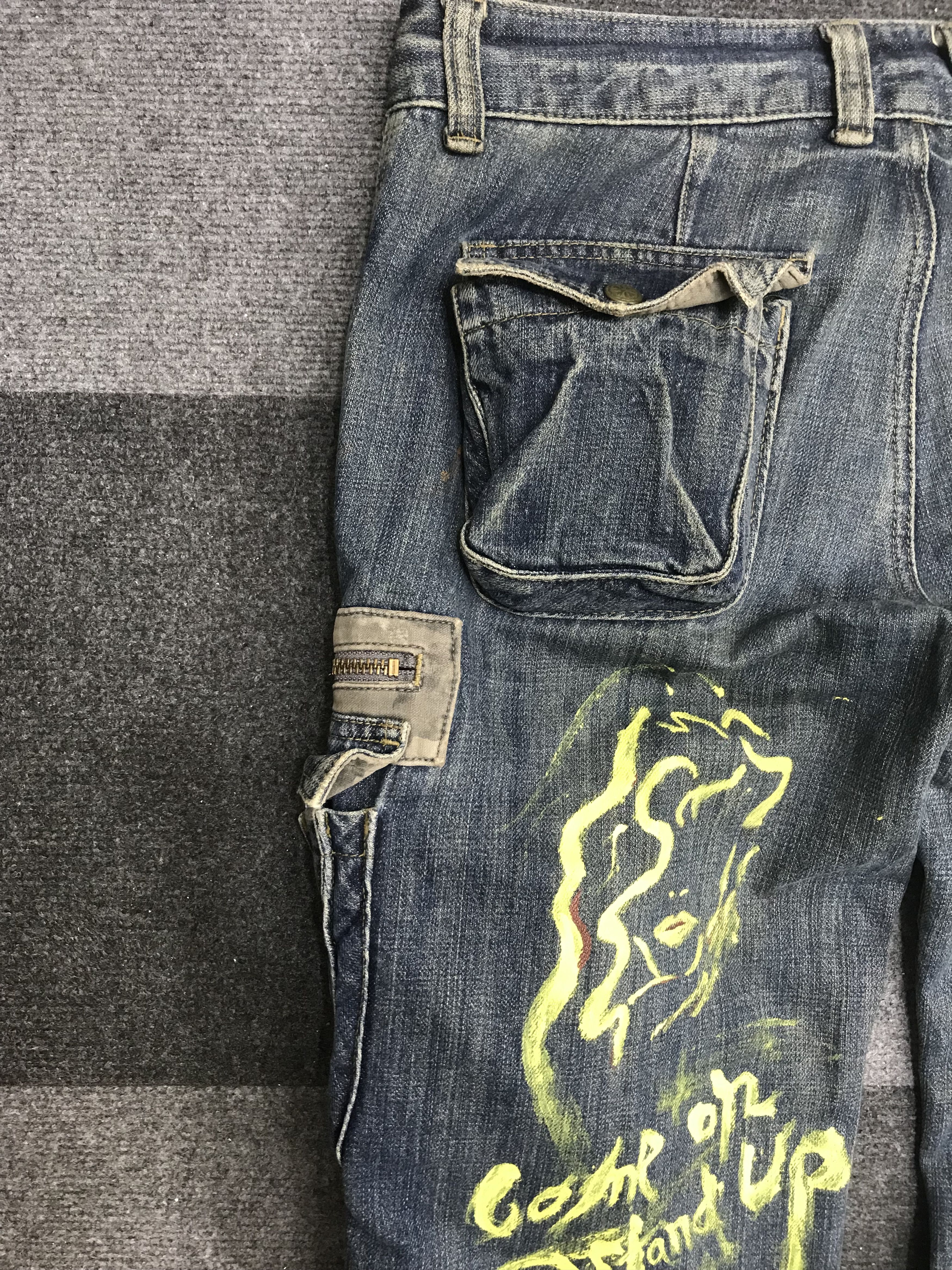 Japanese Brand Flare🔥El BOITE Multi 3D pockets Japan Painter Jeans F1 Size US 32 / EU 48 - 9 Thumbnail