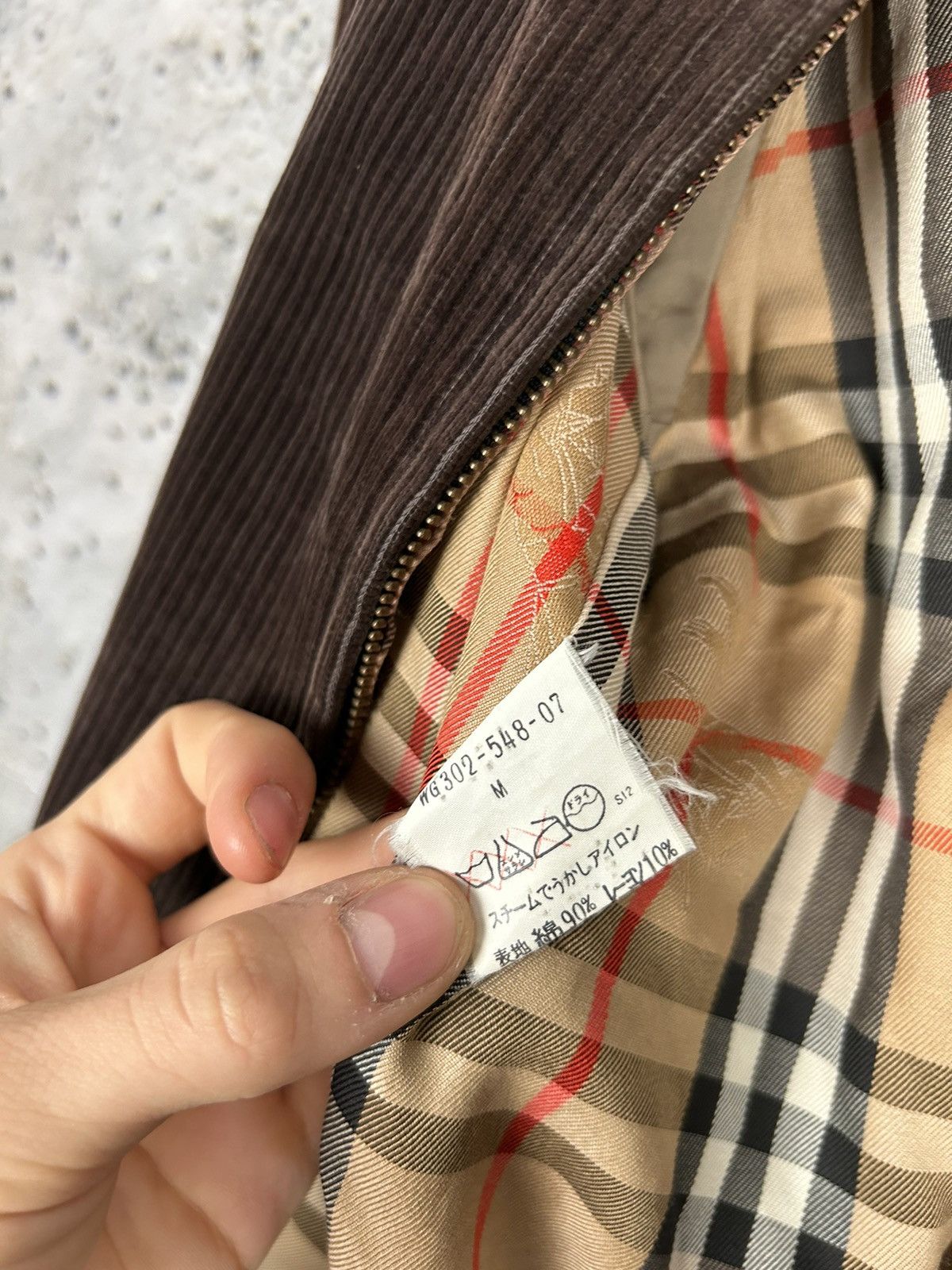 Burberry Vintage Burberrys 90s Corduroy Brown Bomber Jacket Rare Size US M / EU 48-50 / 2 - 11 Thumbnail