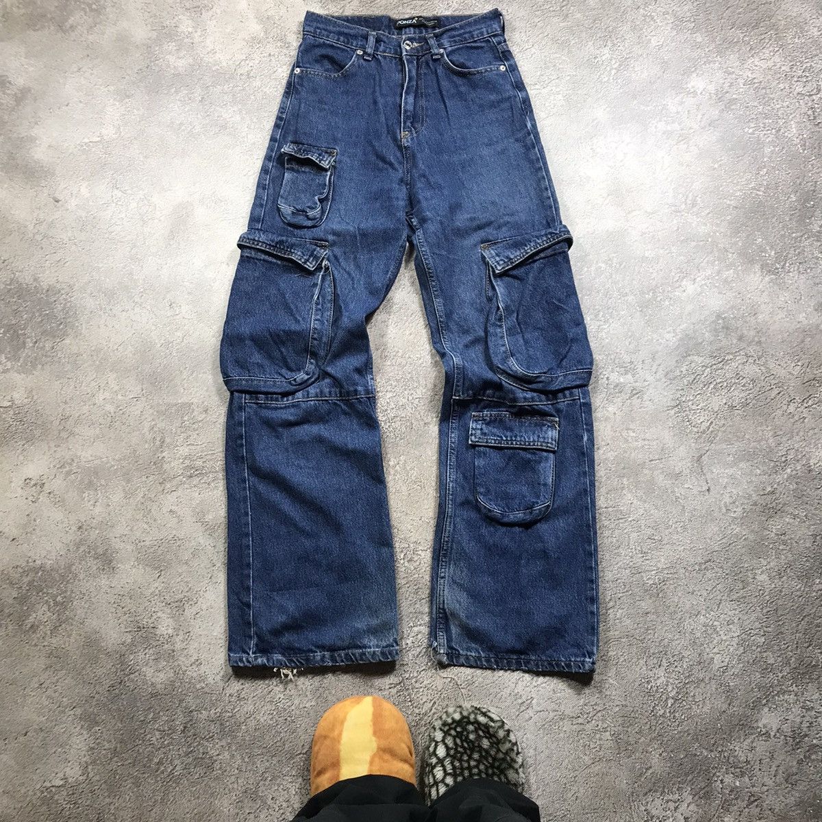 Vintage Vintage 90s Baggy Distressed Cargo Pants Grunge Japan 26 Size 26" / US 2 / IT 38 - 2 Thumbnail
