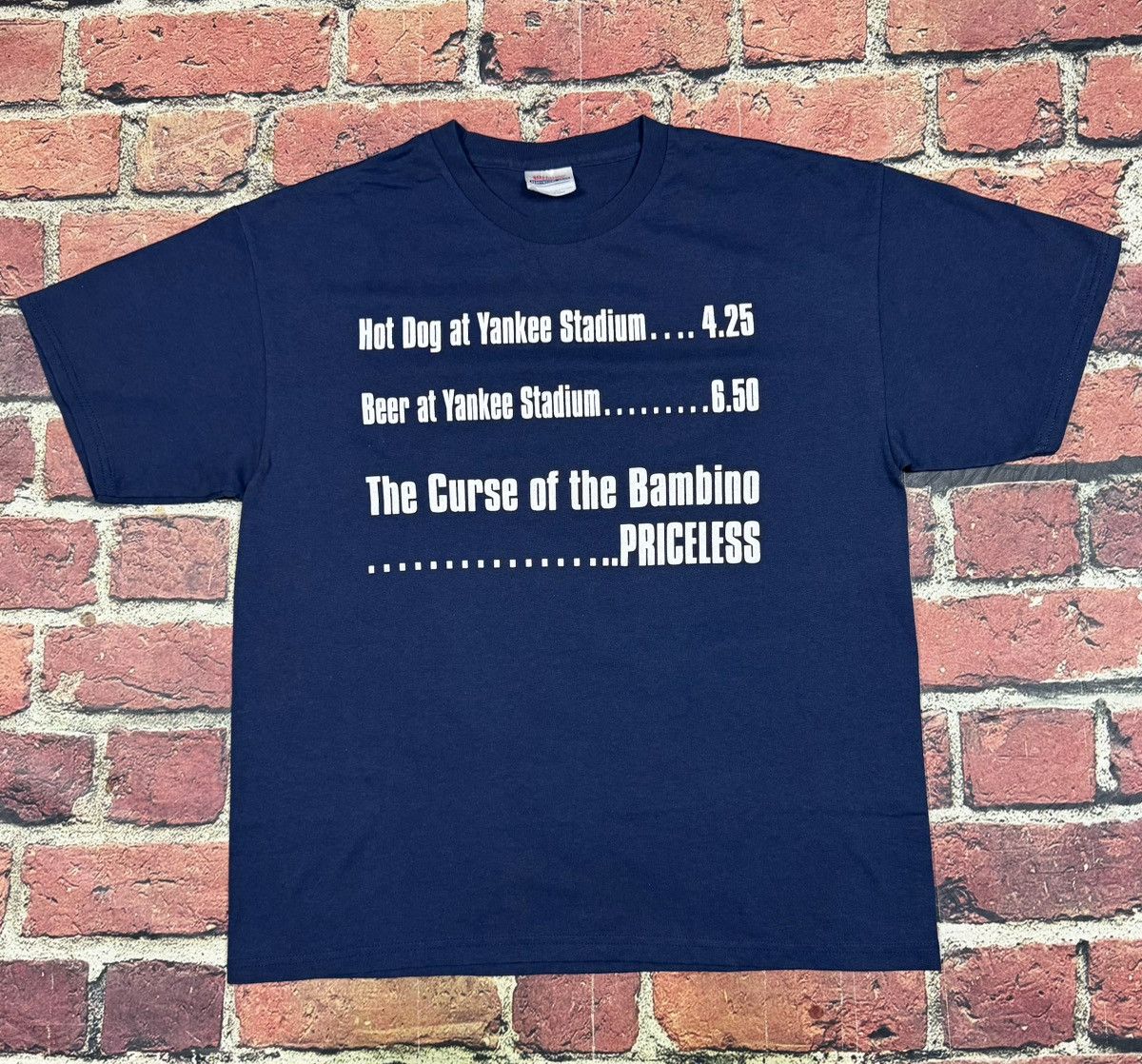 Vintage Vintage Babe Ruth Yankees Curse of the Bambino Priceless Tee Size US L / EU 52-54 / 3 - 1 Thumbnail