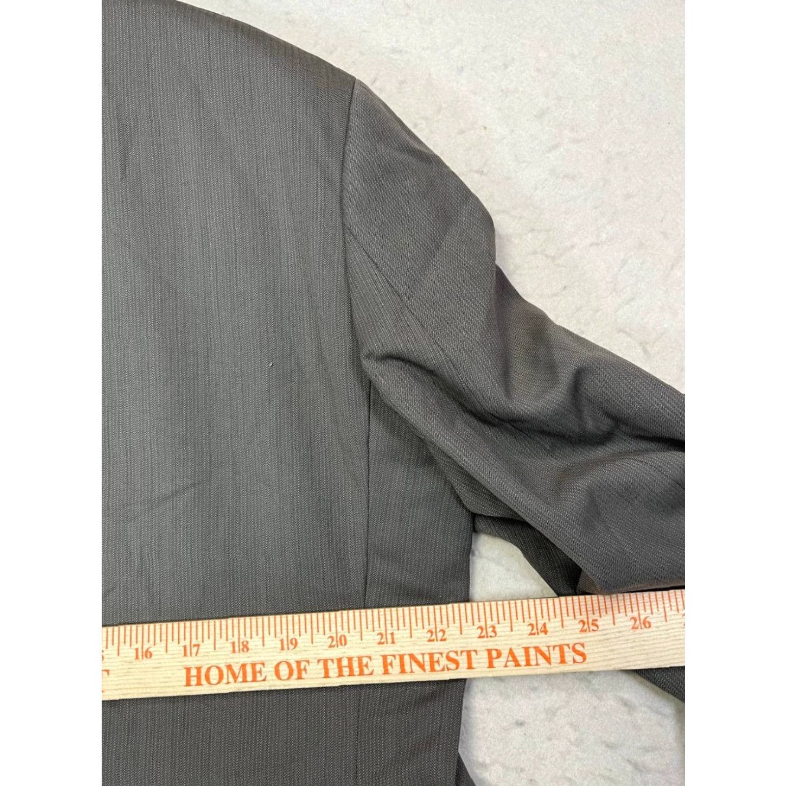 Kenneth Cole KENNETH COLE Blazer Jacket 100% Wool Twill Double/Vented 2 Button Men 46R Beige Formal Business Casual Size 46R - 3 Thumbnail