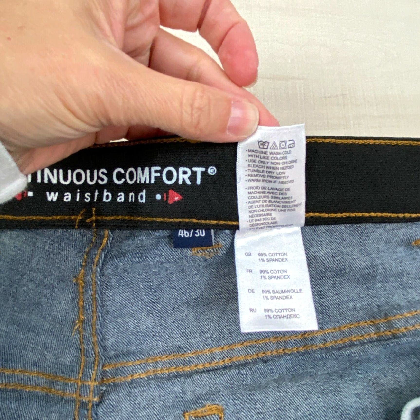 Vintage HB Blue High Rise Tapered Jeans Womens 46 (44 Waist) Size 32" / US 10 / IT 46 - 5 Thumbnail