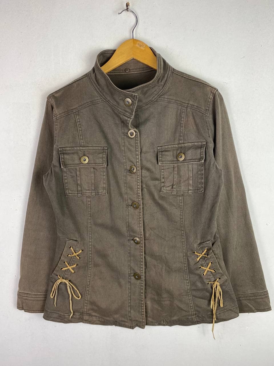 Japanese Brand vintage japanese brands denim jacket nice design Size L / US 10 / IT 46 - 1 Thumbnail