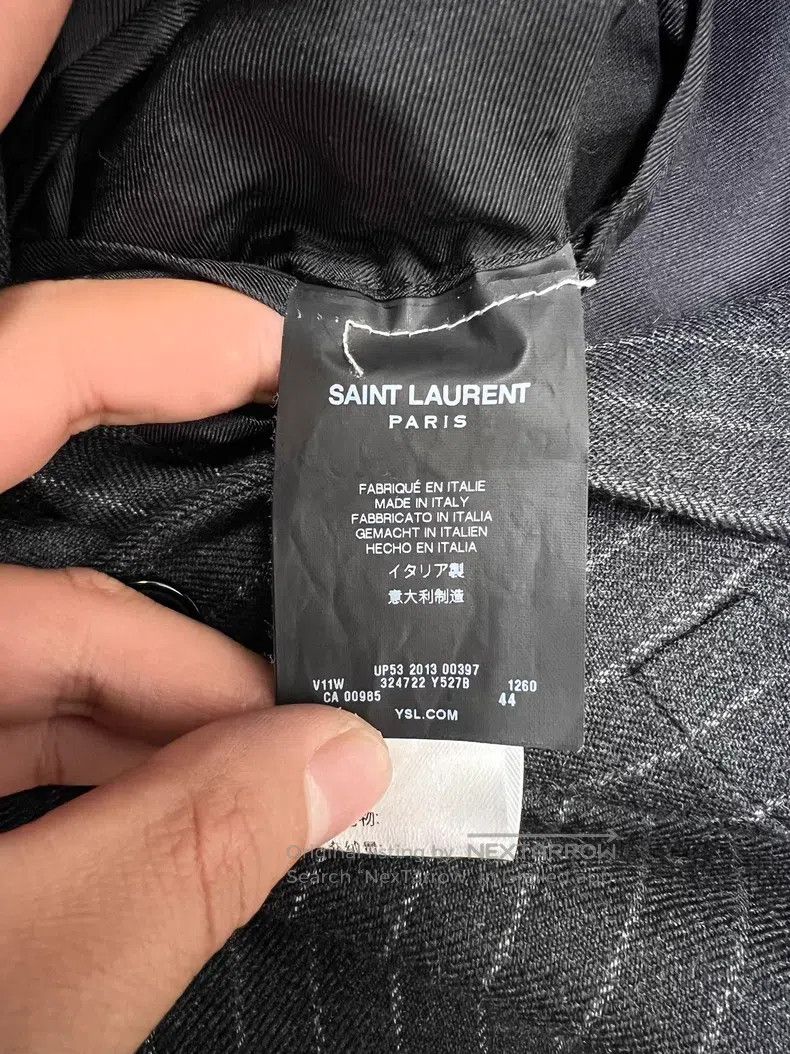 Saint Laurent Paris Saint Laurent Paris Striped Wool Three-Button Suit Size US S / EU 44-46 / 1 - 5 Thumbnail