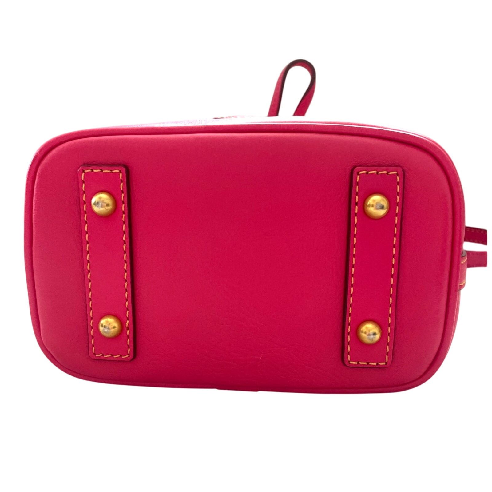 Dooney & Bourke Dooney and Bourke Florentine Leather Fuchsia Drawstring Bag Size ONE SIZE - 5 Thumbnail