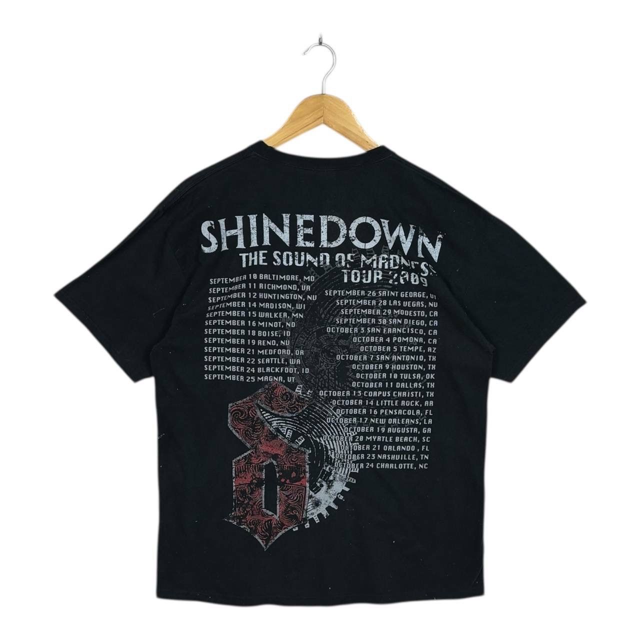 Band Tees Shinedown 2009 Sound of Madness Tour Shirt Hanes Large Size US L / EU 52-54 / 3 - 2 Thumbnail