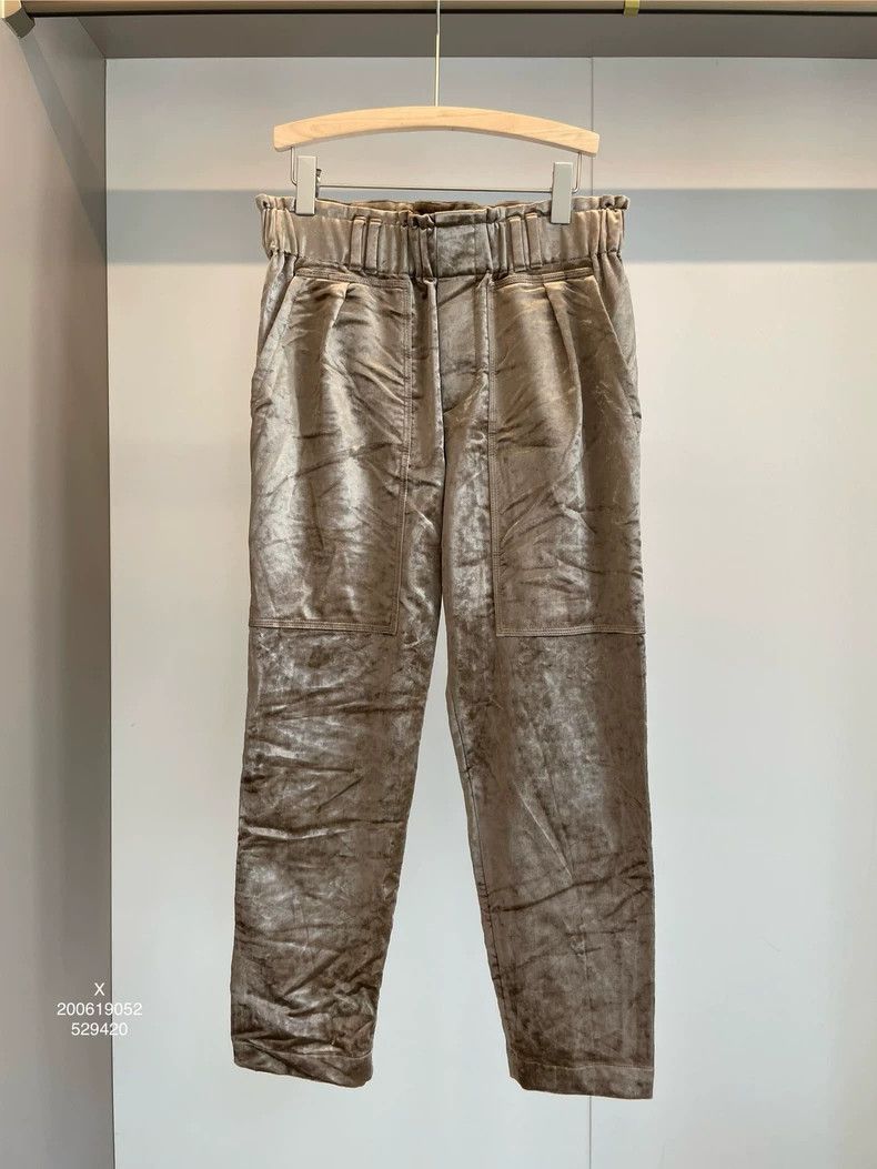 Brunello Cucinelli Brunello Cucinelli Velvet Casual Pants - dmc Size US 38 / EU 54 - 1 Thumbnail