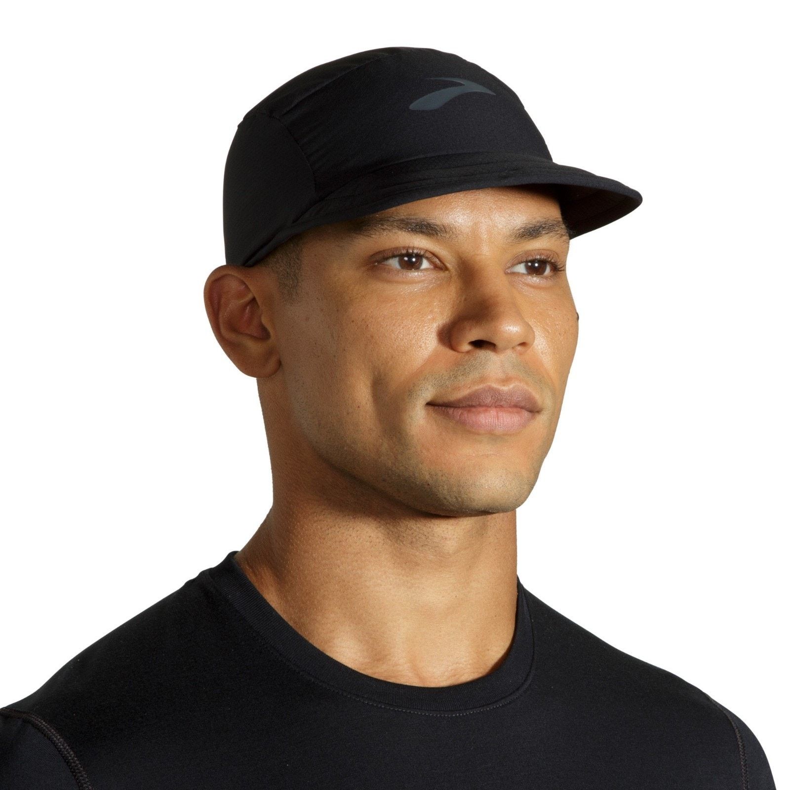 Brooks Brooks Lightweight Packable Propel Running Hat Black 5 Panel Size ONE SIZE - 4 Thumbnail