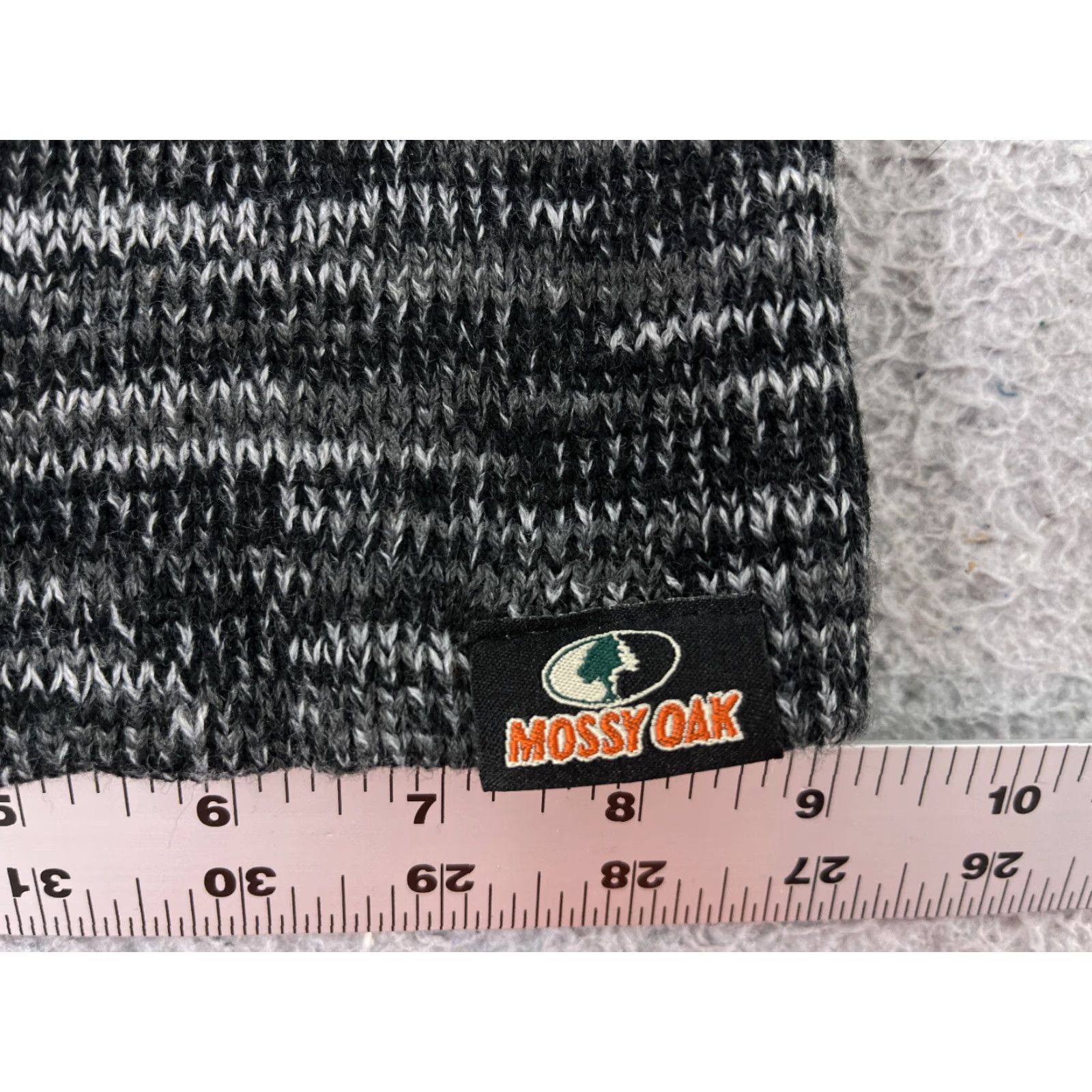 Vintage Mossy Oak Beanie Toque Mens One Size Gray Knit 100% Acrylic Hunt Fish Camp Mossy Oak Hat Beanie Mens One Size Gray Knit 100% Acrylic Hunt Camp Size ONE SIZE - 2 Thumbnail